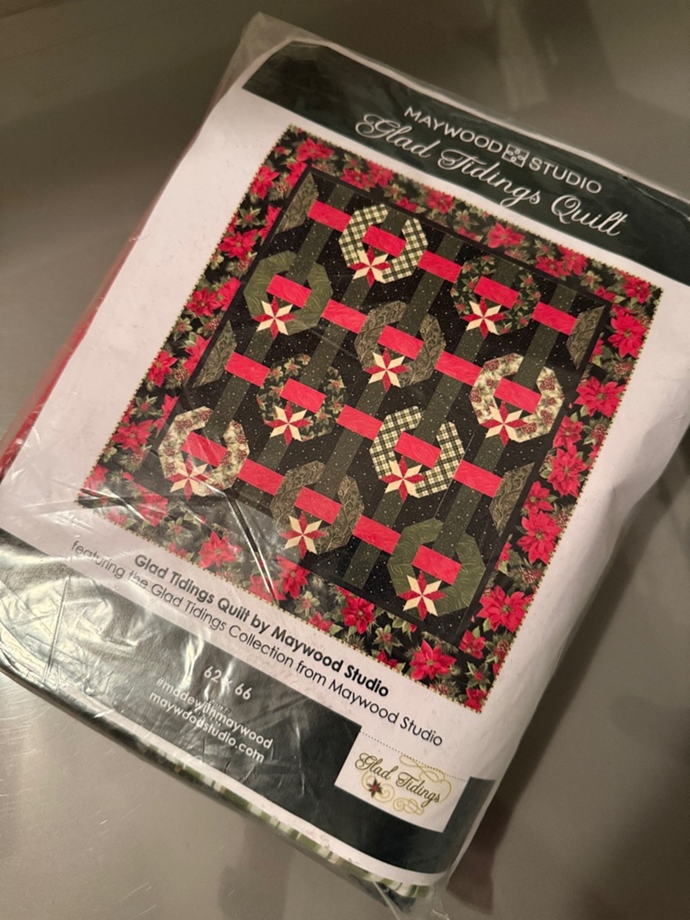 Tidings of great joy Quilt kit - 62” x 66”